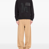 MM6 Maison Margiela Black Crewneck Sweatshirt
