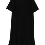 Emporio Armani Pleated dress in techno cady