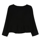 Emporio Armani Black Boat Neck Top