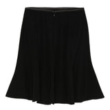 Emporio Armani Black Flared Hem Miniskirt