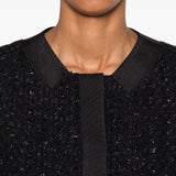 Emporio Armani Button-detail tweed jacket