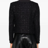 Emporio Armani Button-detail tweed jacket