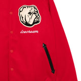 Icecream Red Bulldog Embroidered Bomber Jacket