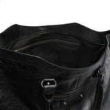 Balenciaga Black ConcealedTopZip City Travel Tote Bag