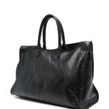 Balenciaga Black ConcealedTopZip City Travel Tote Bag