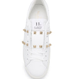 Valentino White Sneakers Rockstud Detailing Signature