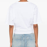 Dsquared2 White Central Logo Print Tee