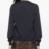 Maison Margiela Blue Round Neck Sweater