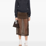 Maison Margiela Blue Round Neck Sweater