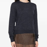 Maison Margiela Blue Round Neck Sweater