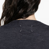 Maison Margiela Blue Round Neck Sweater