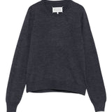 Maison Margiela Blue Round Neck Sweater