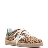 Woolrich Brown Leopard Print Sneakers White Stripe