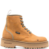 Woolrich Chocolate Brown Fullgrain Boots Platformed