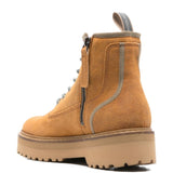 Woolrich Chocolate Brown Fullgrain Boots Platformed