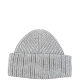 Fabiana Filippi Grey Ribbed Beanie