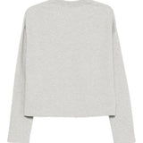 Ami Paris Light Grey Embroidered Logo SweatshirtEdition