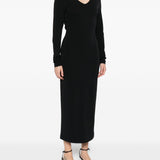 Emporio Armani Black Knotted Back Dress