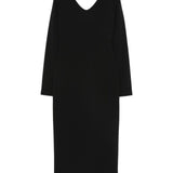Emporio Armani Black Knotted Back Dress