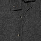 Emporio Armani Grey Button Fastening Coat