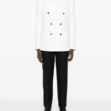 Emporio Armani Brilliant White Double Breasted Jacket