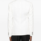 Emporio Armani Brilliant White Double Breasted Jacket