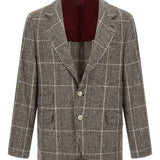 Brunello Cucinelli Cavallo Prince of Wales check blazer