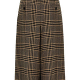 Saint Laurent Brown Pow Check Trousers