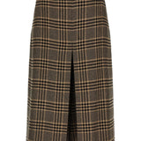 Saint Laurent Brown Pow Check Trousers