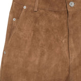 Ami Paris Brown Wide Leg Trousers