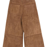 Ami Paris Brown Wide Leg Trousers