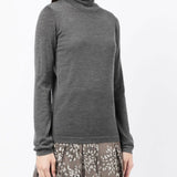 Brunello Cucinelli Anthracite Roll Neck Sweater