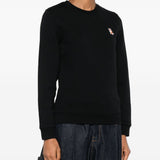 Maison Kitsuné Charcoal Fox Embroidered Sweatshirt