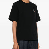 Maison Kitsuné Cotton T-shirt with fox embroidery