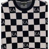 Emporio Armani Jacquard chenille sweater with pattern