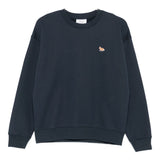 Maison Kitsuné Blue Fox Embroidered Sweatshirt