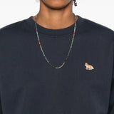 Maison Kitsuné Blue Fox Embroidered Sweatshirt