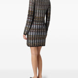 Missoni Pink Houndstooth Embellished Dress