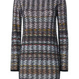 Missoni Pink Houndstooth Embellished Dress