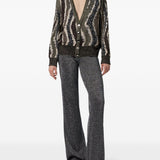 Missoni Brown Textured Jacquard Patterned Cardigan