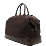 Emporio Armani Duffel bag with crocodile-print leather details