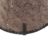 Brunello Cucinelli Beige Sequin Embellished Hat