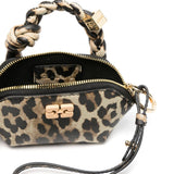 Ganni Leopard Nano Bou Bag
