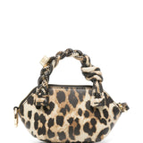 Ganni Leopard Nano Bou Bag