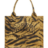Ganni Zebra Print Large Tote