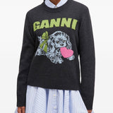GANNI Sweaters Grey