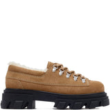 Ganni Brown Suede Derby Shoes