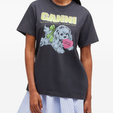GANNI T-shirts and Polos Grey