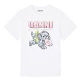 GANNI T-shirts and Polos White