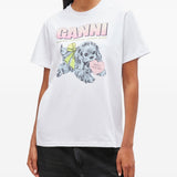 GANNI T-shirts and Polos White